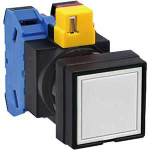 Nút nhấn nhả không đèn IDEC HW2B-M111W-MAU D22 1NO+1NC (Trắng)