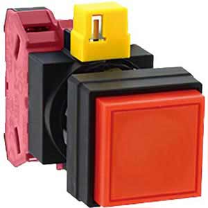 Nút nhấn nhả không đèn IDEC HW2B-M201R D22 1NC (Đỏ)