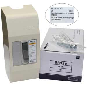 Aptomat khối (MCCB) LS BS32c w/c 30A 2P 1.5kA
