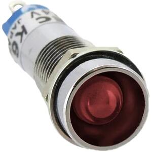 Đèn báo mini D9mm IDEC UP9-2497R Đầu lõm; 24VDC; D8; Đèn led