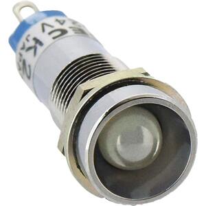 Đèn báo mini D9mm IDEC UP9-2497W Đầu lõm; 24VDC; D8; Đèn led