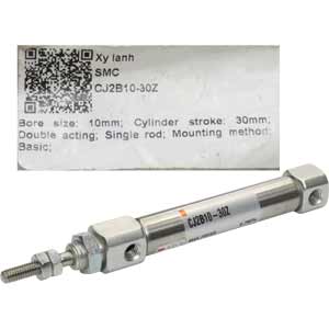 Xy lanh khí (Loại tiêu chuẩn-tác động hai chiều- trục đơn) SMC CJ2B10-30Z