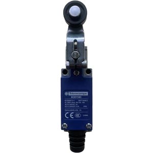Công tắc hành trình SCHNEIDER XCE118C Roller lever; SPST (1NC), SPST (1NO); 0.3A at 220VDC, 3A at 250VAC; 7.5N; 28mm; 64mm; 25mm