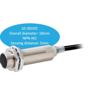 Cảm biến từ OMRON E2E-X5C1L18 2M OMS 12-24VDC, NPN-NO, 5mm