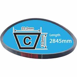 C112 - Đại lý dây curoa BANDO (Đen) | Size C - 2845mm