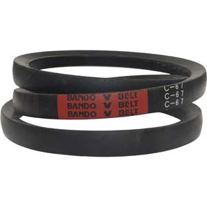 C67 - Dây curoa v belt BANDO | Đen, 1.204Ibs, 7.5-75kW