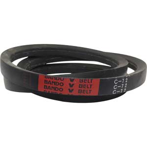 C72 - Dây curoa v belt BANDO - Đen - 1.294Ibs - 1829mm