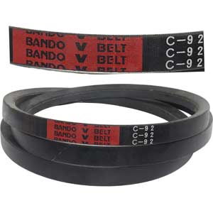 C92 - Dây curoa cao su BANDO - Đen - 2337mm - 1.639Ibs