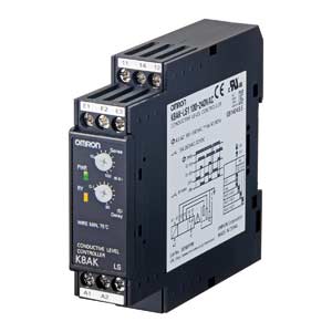 Bộ điều khiển mức   OMRON K8AK-LS1 24VAC/DC 24VAC, 24VDC; Số mức báo: 2; SPDT; 5A at 250VAC, 5A at 30VDC; Khoảng cách kết nối cho phép (giữa bộ điều khiển và điện cực): 100m