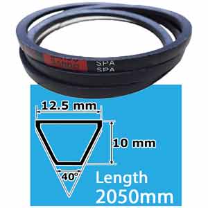 V belt SPA2050 Bando size SPA, dài 2050mm; rộng 12.7mm
