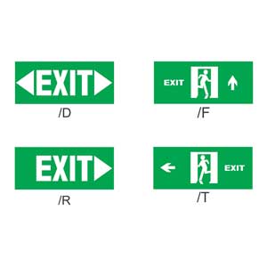 Đèn thoát hiểm DUHAL LSN/S Tin nhắn: Exit; Màu tin nhắn: Trắng; Cả 2 mặt; 220VAC; Pin dự phòng: 2 giờ; Chiếu sáng; Màu nền: Xanh lá