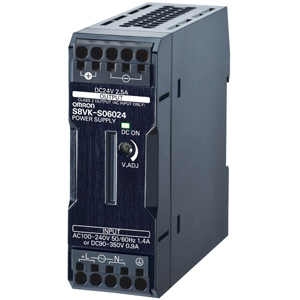 Bộ nguồn chuyển mạch OMRON S8VK-S06024 Nguồn cấp: 100...240VAC; Số đầu ra: 1; 24VDC; 2.5A; 60W; Lắp thanh ray DIN