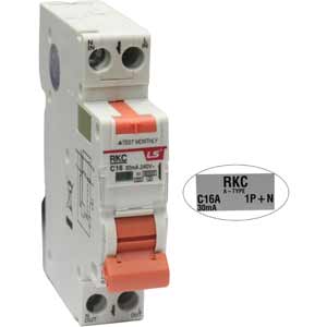 Aptomat chống giật, quá tải (RCBO) LS RKC 1P+N C16A 30mA 6kA 6kA