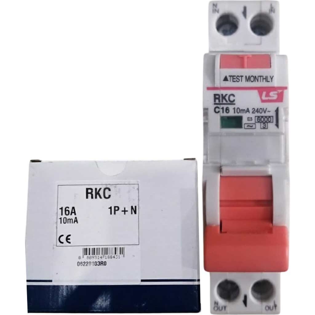 Aptomat chống giật, quá tải (RCBO) LS RKC 1P+N C16A 10mA 6kA 6kA