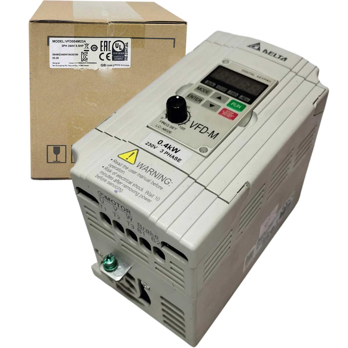 VFD004M23A Delta Biến tần 3 pha 230VAC 0.4kW