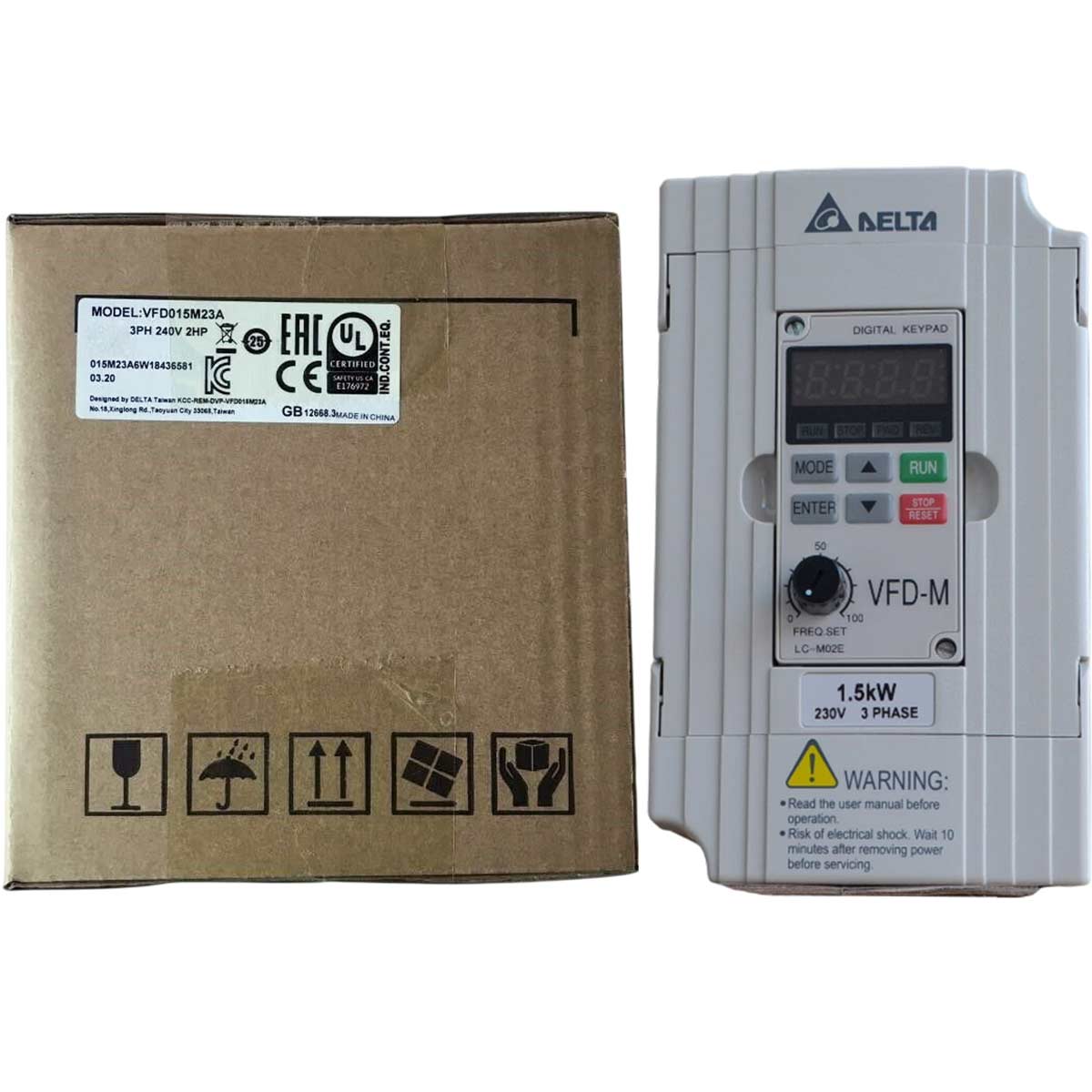 VFD015M23A Delta Biến tần 3 pha 230VAC 1.5kW