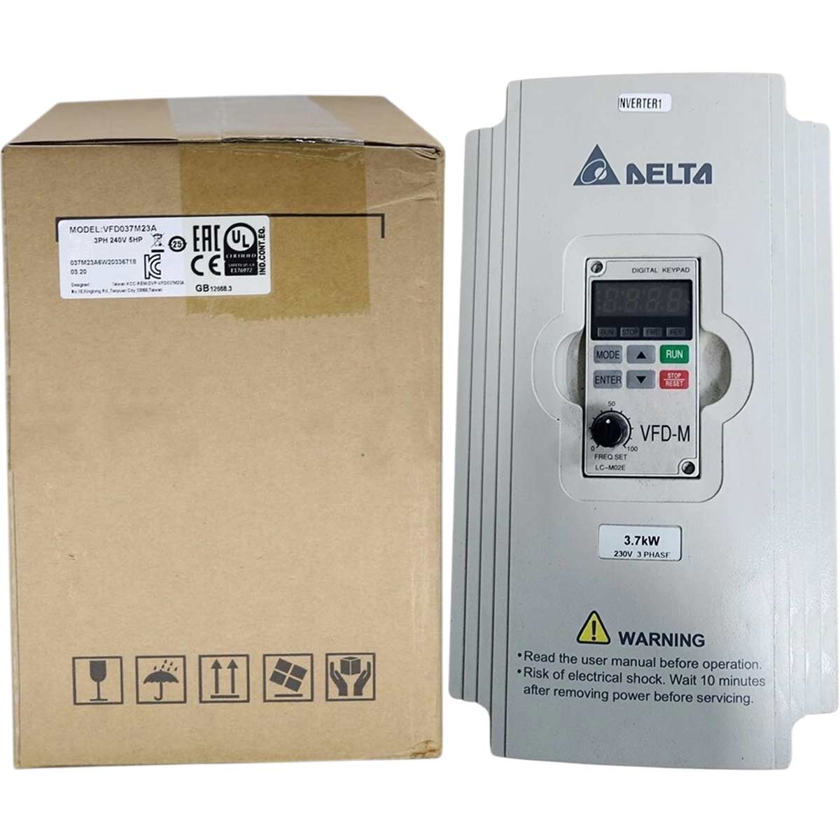 VFD037M23A Delta Biến tần 3 pha 230VAC 3.7kW