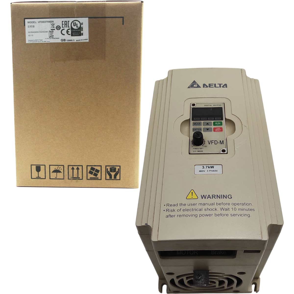 VFD037M43A Delta Biến tần 3 pha 460VAC 3.7kW