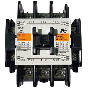 Khởi động từ (Contactor) FUJI SC-N1 AC440V 2A2B Dòng điện (Ie): 32A; Số cực: 3P; Tiếp điểm chính: 3NO; Cuộn dây: 415...440VAC; Tiếp điểm phụ: 2NO+2NC