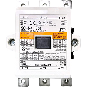 Khởi động từ (Contactor) FUJI SC-N4 AC220V 2A2B Dòng điện (Ie): 80A; Số cực: 3P; Tiếp điểm chính: 3NO; Cuộn dây: 200...220VAC; Tiếp điểm phụ: 2NO+2NC