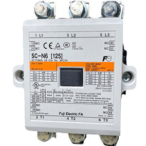 Khởi động từ (Contactor) FUJI SC-N6 AC380V 2A2B Số cực: 3P; Tiếp điểm chính: 3NO; Cuộn dây: 346...380VAC; Tiếp điểm phụ: 2NO+2NC