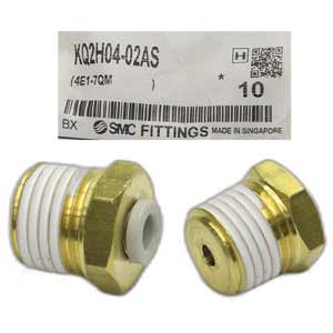KQ2H04-02AS Đầu nối khí ren ngoài 4mm SMC