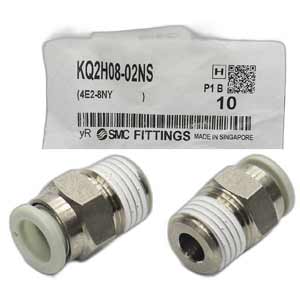KQ2H08-02NS Đầu nối khí ren ngoài 8mm SMC
