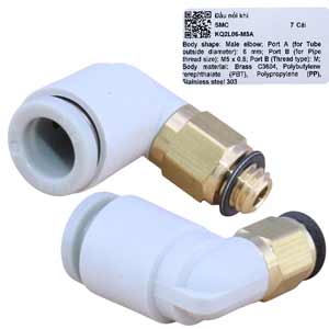 KQ2L06-M5A Co nối khí nén ren ngoài 6mm SMC
