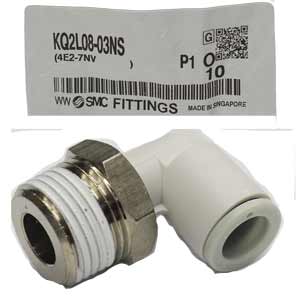 KQ2L08-03NS Co nối khí nén ren ngoài 8mm SMC