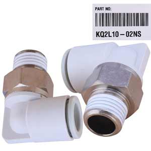 KQ2L10-02NS Co nối khí nén ren ngoài 10mm SMC