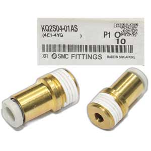 KQ2S04-01AS Đầu nối khí ren ngoài đầu lục giác 4mm SMC