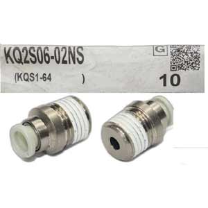 KQ2S06-02NS Đầu nối khí ren ngoài đầu lục giác 6mm SMC
