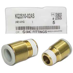 KQ2S10-02AS Đầu nối khí ren ngoài đầu lục giác 10mm SMC
