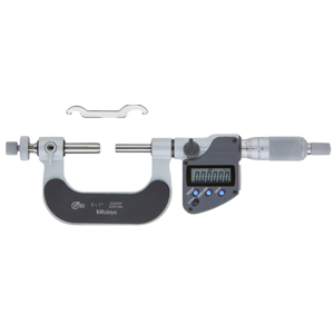 Panme đo ngoài điện tử đo bánh răng (loại đầu đe và đầu trục chính dạng bi có thể hoán đổi cho nhau) MITUTOYO 324-351-30 0...1