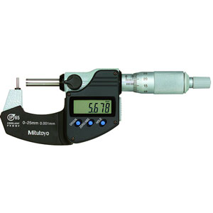 Panme đo ngoài điện tử đo ống (đầu đe hình cầu và hình trụ) MITUTOYO 395-261-30