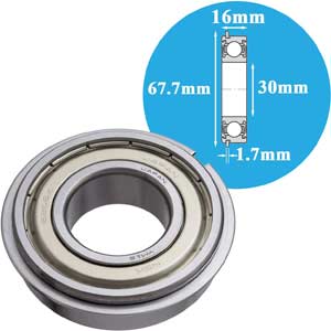 Vòng bi cầu thông thường NSK 6206ZZNR