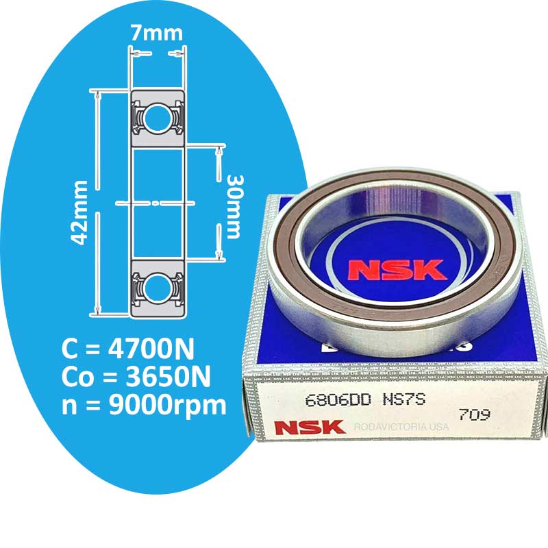 6806DD Vòng bi cầu rãnh sâu d30 NSK