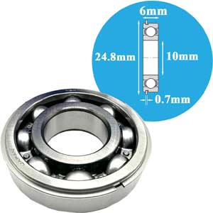 Vòng bi cầu thông thường NSK 6900NR