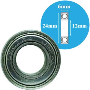 Vòng bi cầu thông thường NSK 6901ZZCM