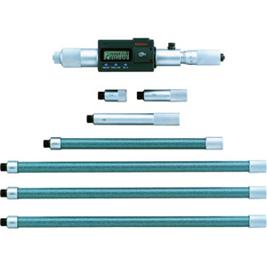 Panme đo trong điện tử đo ống loại thanh mở rộng MITUTOYO 337-302 200...1500mm; Khoảng chia: 0.001mm; Sai số: 3µm; Số lượng thanh đo có thể thay thế: 7; Cần/ống mở rộng (dải đo): 100mm, 200mm, 25mm, 50mm, 300mm
