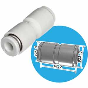 KQ2H16-00A Đầu nối hạt bắp thẳng 16mm SMC