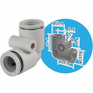KQ2L10-00A Co nối khí nén hạt bắp 10mm SMC