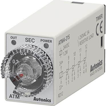 Timer Autonics ATM4-21S 24VDC, 0.1-1s, SPDT, 14 chân dẹt
