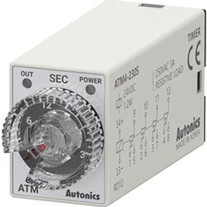 Bộ định thời gian Analog Autonics ATM4-230S ON delay, 30s, 4PDT