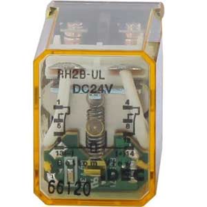 Rơ le trung gian IDEC RH2B-ULDC24 10A 24VDC 8 chân dẹt - Giá tốt