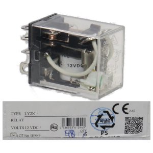 LY2N DC12 rơ le trung gian 8 chân 10A Omron