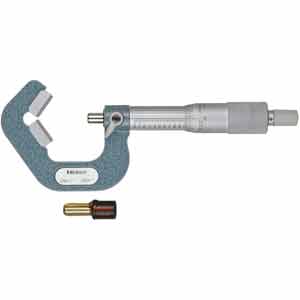 Panme đo ngoài cơ khí đầu đo V cho dụng cụ đo 3 rãnh và 5 rãnh MITUTOYO 114-135