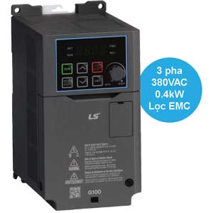 LSLV0004G100-4EOFN Biến tần LS - 3 pha 380...480VAC 0.4kW 1.3A, 2A