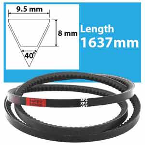 Dây đai truyền động BANDO XPZ1637