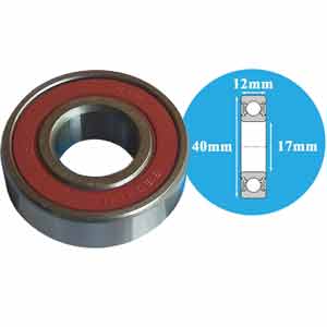 Vòng bi cầu NTN 6203LLU